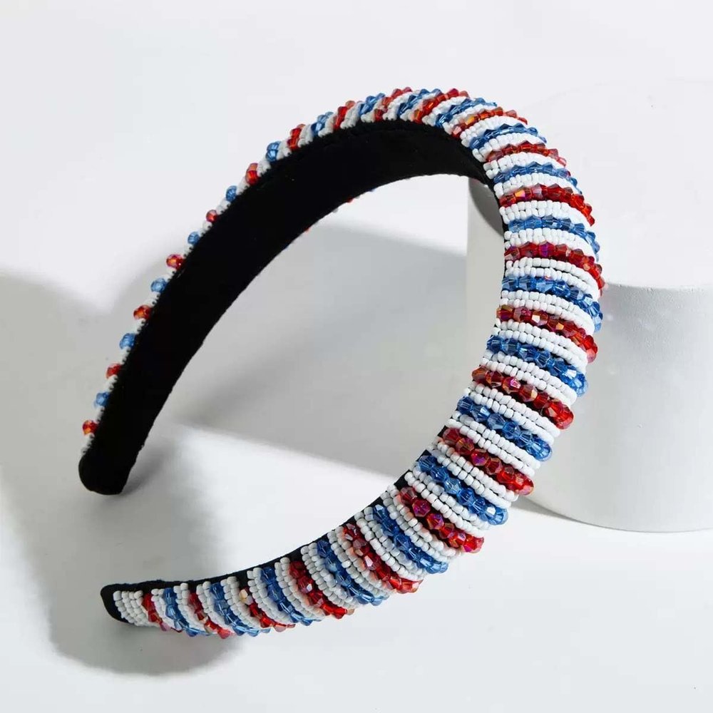 XTXGBT Headband With Handmade Plastic With Crystal Diamonds Black Hairband Non Slip Headband For Girls Womens(Pp)