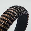 XTXGBT Headband With Handmade Plastic With Crystal Diamonds Black Hairband Non Slip Headband For Girls Womens(Pp) view 2