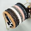 XTXGBT Headband With Handmade Plastic With Crystal Diamonds Black Hairband Non Slip Headband For Girls Womens(Pp) view 3