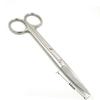 NIYANGLE Stainless Steel Eyebrow Scissors Curved Makeup Scissors for Precise Tape Cutting Portable for Travel Pvc Packaging view 2