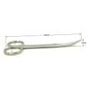 NIYANGLE Stainless Steel Eyebrow Scissors Curved Makeup Scissors for Precise Tape Cutting Portable for Travel Pvc Packaging view 4