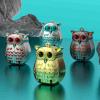2Pcs Owl Keychain Nail Clippers, Portable Mini 2-in-1 Foldable Owl Nail Clippers Animal Design German Nails Clippers with Nail File, Unique Owl Shape Keychain Gift (Set A) view 4