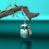 2Pcs Owl Keychain Nail Clippers, Portable Mini 2-in-1 Foldable Owl Nail Clippers Animal Design German Nails Clippers with Nail File, Unique Owl Shape Keychain Gift (Set B) view 2