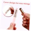 WRITWAA 3pcs Concealer and Lip Brushes Mini Short Handle Makeup Applicators Cover for under Eye Coverage and Precise Lip Application and White view 2