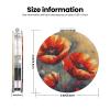 Travel Makeup Mirror for Women Double-Sided 1X/2X Magnifying Foldable Cosmetic Mirror Portable Pocket Mirror Simple Flower Oil Painting Vanity Mirror Compact Beauty Mirror for Pocket Purse Clutch view 3