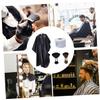 CALLARON 4pcs Hairdresser Cape Set Professional Haircut Tool Set Scissors Clippers Duster Brush Neck Strips Barber Accessories Cape view 2