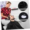 CALLARON 4pcs Hairdresser Cape Set Professional Haircut Tool Set Scissors Clippers Duster Brush Neck Strips Barber Accessories Cape view 3
