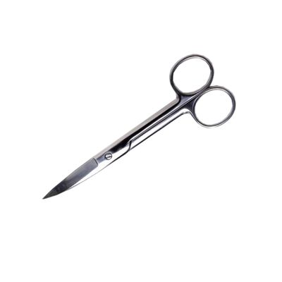WRITWAA Stainless Steel Eyebrow Scissors for Precision Makeup Portable Small Scissors for Tape Eyebrows and Easy to Use Travel Makeup Tool Pvc Packaging