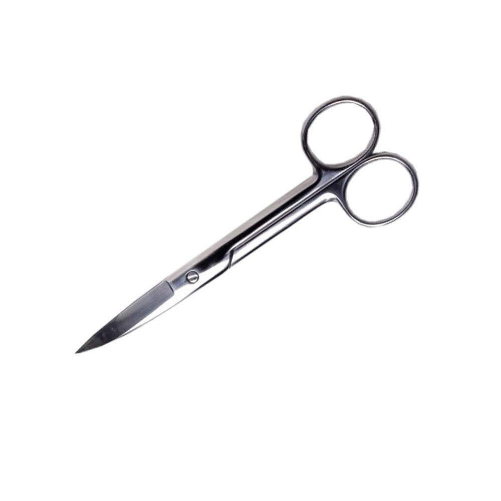 WRITWAA Stainless Steel Eyebrow Scissors for Precision Makeup Portable Small Scissors for Tape Eyebrows and Easy to Use Travel Makeup Tool Pvc Packaging