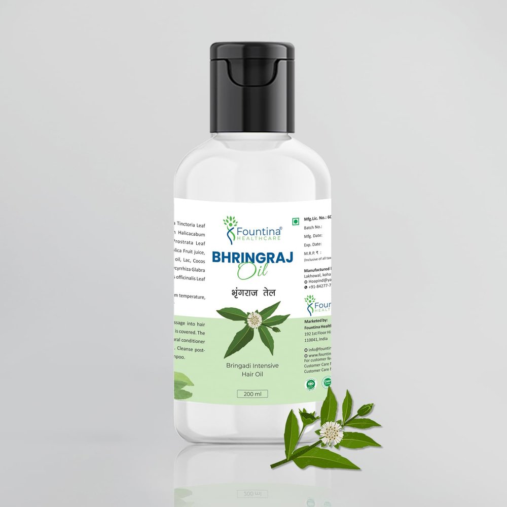 FOUNTINA Bringadi Hair Oil, 200 ml, Intensive Treatment