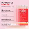 Koji White Kojic Acid Soap & Face Serum Bundle | Glycerin Soap Bar with Vitamin C, Tea Tree & Coconut Oil + 2% Kojic Dipalmitate Serum with 3% Tranexamic Acid, Niacinamide - Vegan, for Radiant Skin view 4