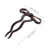 Healvian 2Pcs U Shaped Bow Hairpin For Styling Hair Stick for Women Gilrs French Hair Pins view 4
