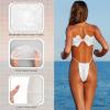 Chicingyou 96 Pcs Spray Tanning Supplies Included Spray Tan Feet Pads Hair Nets Disposable Bra Underwear Caps Kit for Sunless Tan Self Tanning at Home or Salon Accessories (White) view 3