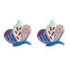 Funny Mini Butterfly Hair Clip,Novelty Acetate Claw Clips,Small Hair Clips for Women,Pack of 2 view 1