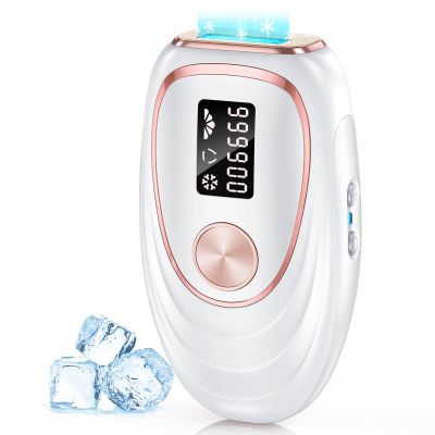 Oreeth Laser Hair Removal Device, at-Home IPL Hair Removal for Women & Men - Safe 45F Ice-Cooling Contact for Painless & Long-Lasting Results 86% Hair Reduction in 3 Weeks for Full Body, Pure White