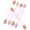 Didiseaon Travel-sized Double-ended Eye Shadow Brush Non-slip Makeup Brush Short Handle Latex Sponge Tips Easy to Carry Random view 1