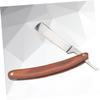 Didiseaon Wood Handle Vintage Shaver Single Blade Razor Men's Manual Shaver Old-fashioned Design view 4