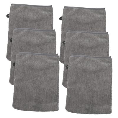 BELLIFFY 6pcs Microfiber Makeup Removal Gloves Cleansing Cloth Cover for Face Wash Foundation Makeup Mascara Lipstick