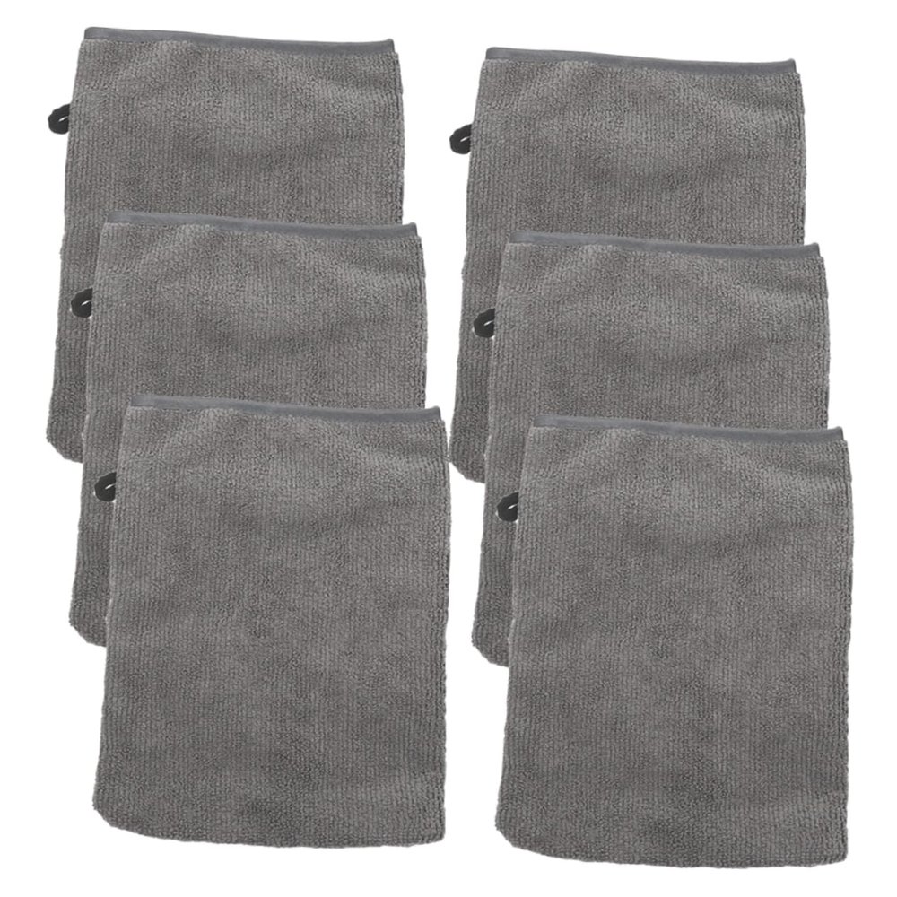 BELLIFFY 6pcs Microfiber Makeup Removal Gloves Cleansing Cloth Cover for Face Wash Foundation Makeup Mascara Lipstick