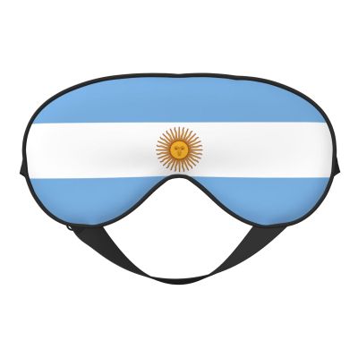 Argentine Flag Print Sleep Mask Silk-Like Eye Mask Sleeping Eye Mask for Women Men for Travel Sleep Relaxation