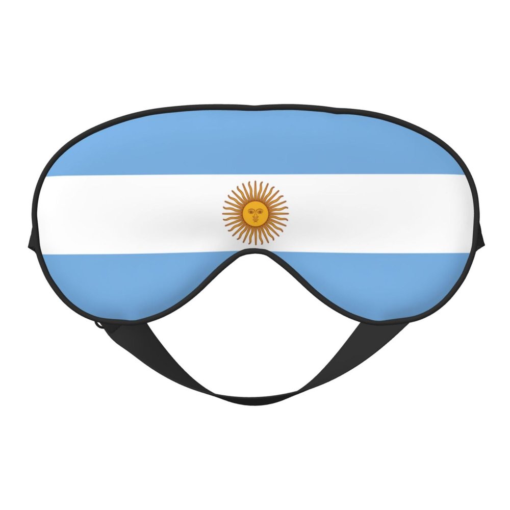 Argentine Flag Print Sleep Mask Silk-Like Eye Mask Sleeping Eye Mask for Women Men for Travel Sleep Relaxation