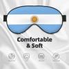 Argentine Flag Print Sleep Mask Silk-Like Eye Mask Sleeping Eye Mask for Women Men for Travel Sleep Relaxation view 3
