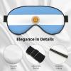 Argentine Flag Print Sleep Mask Silk-Like Eye Mask Sleeping Eye Mask for Women Men for Travel Sleep Relaxation view 4
