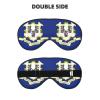 Connecticut State Flag Print Sleep Mask Silk-Like Eye Mask Sleeping Eye Mask for Women Men for Travel Sleep Relaxation view 2