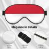 Flag of Monaco Print Sleep Mask Silk-Like Eye Mask Sleeping Eye Mask for Women Men for Travel Sleep Relaxation view 4
