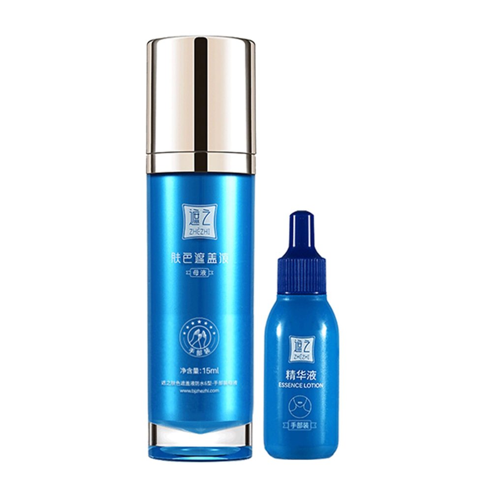 ZHEHZI Vitiligo cover up makeup, Waterproof white spot Concealer for Face, Hands, Legs and Body Coverage, Long-Lasting 3-7 Days, Full Coverage for All Skin Types 30ml (Light Skin, Hands and feet)