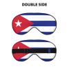 Cuban Flag Print Sleep Mask Silk-Like Eye Mask Sleeping Eye Mask for Women Men for Travel Sleep Relaxation view 2