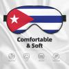 Cuban Flag Print Sleep Mask Silk-Like Eye Mask Sleeping Eye Mask for Women Men for Travel Sleep Relaxation view 3