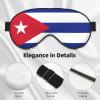 Cuban Flag Print Sleep Mask Silk-Like Eye Mask Sleeping Eye Mask for Women Men for Travel Sleep Relaxation view 4