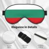 Bulgarian Flag Print Sleep Mask Silk-Like Eye Mask Sleeping Eye Mask for Women Men for Travel Sleep Relaxation view 4