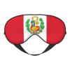 Flag of Peru Print Sleep Mask Silk-Like Eye Mask Sleeping Eye Mask for Women Men for Travel Sleep Relaxation view 1