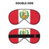 Flag of Peru Print Sleep Mask Silk-Like Eye Mask Sleeping Eye Mask for Women Men for Travel Sleep Relaxation view 2