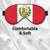 Flag of Peru Print Sleep Mask Silk-Like Eye Mask Sleeping Eye Mask for Women Men for Travel Sleep Relaxation view 3