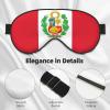 Flag of Peru Print Sleep Mask Silk-Like Eye Mask Sleeping Eye Mask for Women Men for Travel Sleep Relaxation view 4