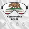 California State Flag Print Sleep Mask Silk-Like Eye Mask Sleeping Eye Mask for Women Men for Travel Sleep Relaxation view 3