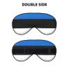 Flag of Estonia Print Sleep Mask Silk-Like Eye Mask Sleeping Eye Mask for Women Men for Travel Sleep Relaxation view 2