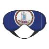 Virginia State Flag Print Sleep Mask Silk-Like Eye Mask Sleeping Eye Mask for Women Men for Travel Sleep Relaxation view 1