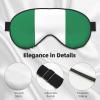 Flag of Nigeria Print Sleep Mask Silk-Like Eye Mask Sleeping Eye Mask for Women Men for Travel Sleep Relaxation view 4