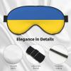 Flag of Ukraine Print Sleep Mask Silk-Like Eye Mask Sleeping Eye Mask for Women Men for Travel Sleep Relaxation view 4