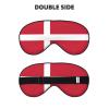 Danish Flag Print Sleep Mask Silk-Like Eye Mask Sleeping Eye Mask for Women Men for Travel Sleep Relaxation view 2