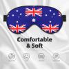 Australian Flag Print Sleep Mask Silk-Like Eye Mask Sleeping Eye Mask for Women Men for Travel Sleep Relaxation view 3