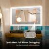 40"x24"Dimmable LED Bathroom Mirror Wall Mounted Anti Fog Waterproof Vanity Mirror view 3