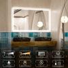 40"x24"Dimmable LED Bathroom Mirror Wall Mounted Anti Fog Waterproof Vanity Mirror view 4