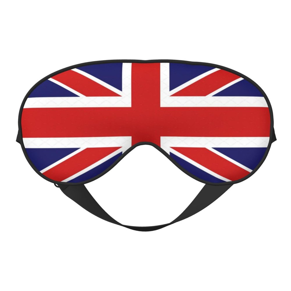 English Flag Print Sleep Mask Silk-Like Eye Mask Sleeping Eye Mask for Women Men for Travel Sleep Relaxation