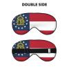 Georgia Flag Print Sleep Mask Silk-Like Eye Mask Sleeping Eye Mask for Women Men for Travel Sleep Relaxation view 2