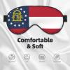 Georgia Flag Print Sleep Mask Silk-Like Eye Mask Sleeping Eye Mask for Women Men for Travel Sleep Relaxation view 3